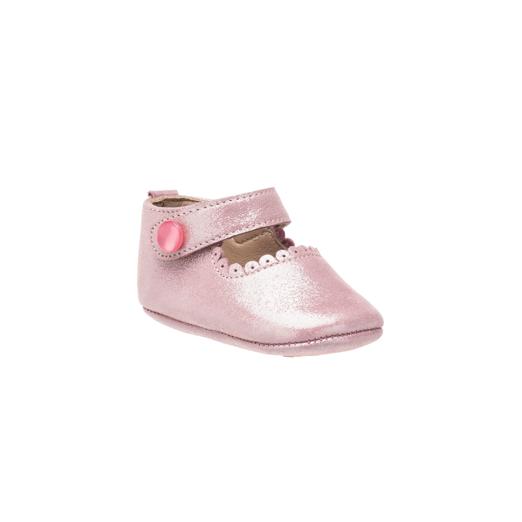 Adorable Elephantito Baby Mary Janes in Carnation
