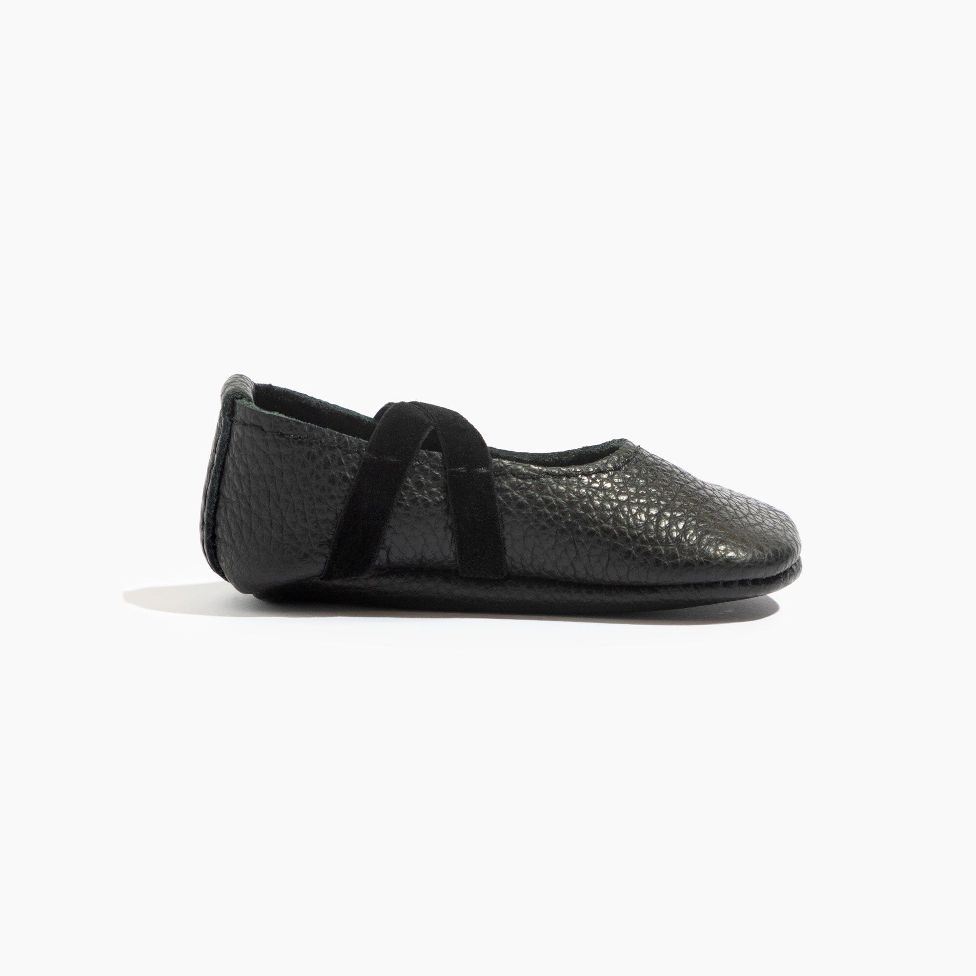 Adorable Freshly Picked Ebony Ballet Slipper Baby Shoe