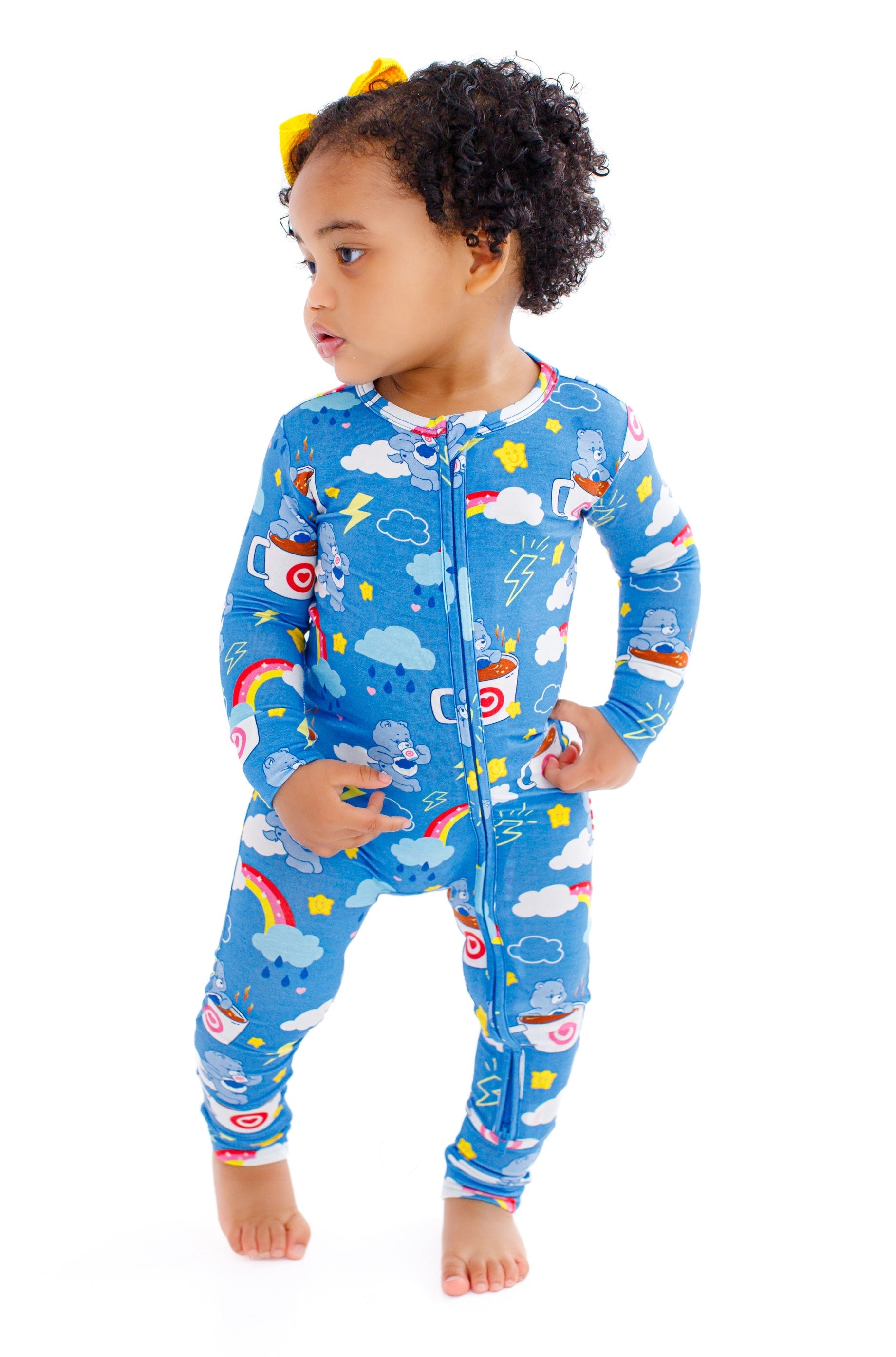 Care Bears? Grumpy Coffee Convertible Romper by Birdie Bean